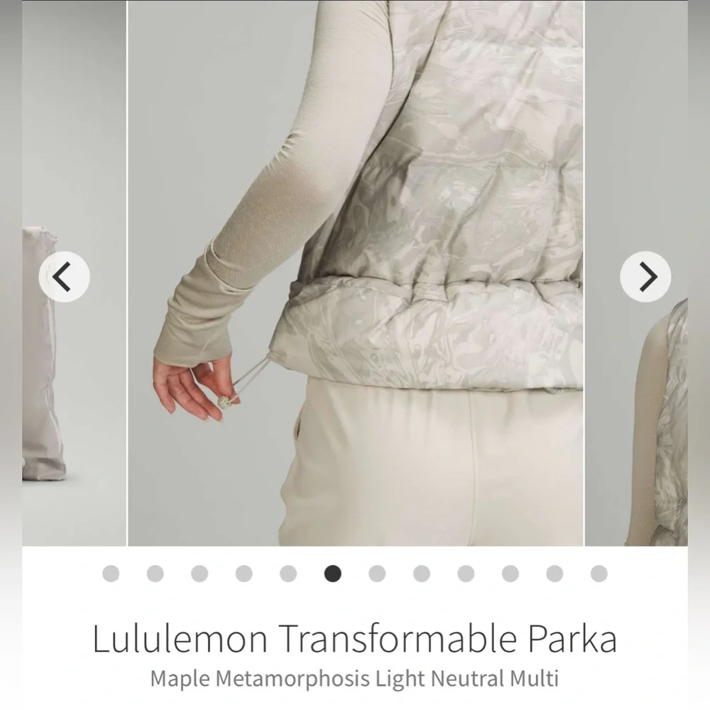 lululemon athletica Light Gray Marble-Print Puffer Vest - Picture 9 of 16